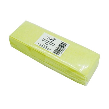foto безворсовые салфетки tufi profi premium желтые плотные, 4*6 см, 70 шт