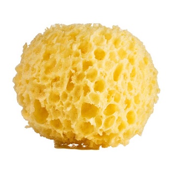 foto губка для душа suavipiel mousse sponge sensitive care желтая, 20*16*8 см