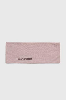 foto пов'язка на голову helly hansen light колір рожевий 67552