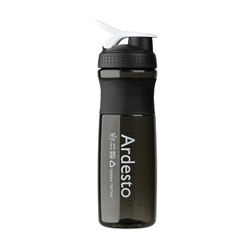 foto пляшка для води ardesto тританова, чорна, 1 л (ar2204tb)