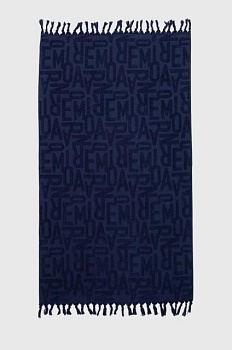 foto пляжний рушник emporio armani underwear колір синій 231762 4r452