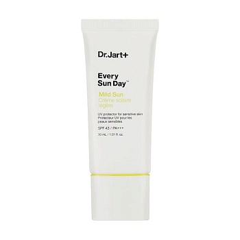 foto м'який сонцезахисний засіб для обличчя dr. jart+ every sun day mild sun spf 43 pa+++ для чутливої шкіри, 30 мл