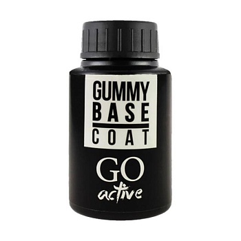 foto каучукова основа для гель-лак go active gummy base coat, 30 мл