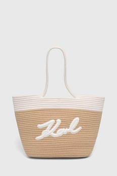 foto пляжна сумка karl lagerfeld колір білий