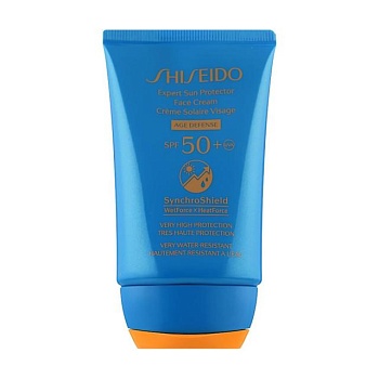foto сонцезахисний крем для обличчя shiseido expert sun protector face cream spf 50, 50 мл