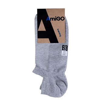 foto носки мужские amigo training f07, серые сетка, размер 25