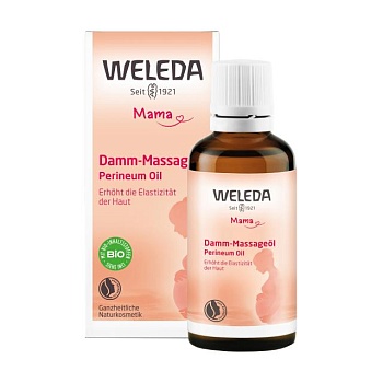 foto масло для профилактики разрывов во время родов weleda mama perineum oil, 50 мл