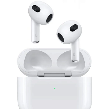foto навушники вкладиші бездротові tws apple airpods (3rd gen) with lightning charging case (mpny3ty/a)
