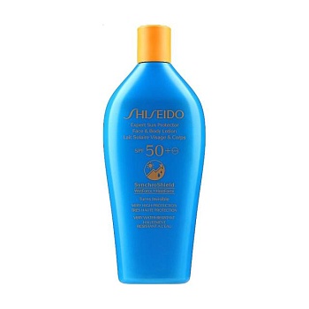 foto солнцезащитный лосьон для лица и тела shiseido expert sun protection face and body lotion spf50+, 300 мл