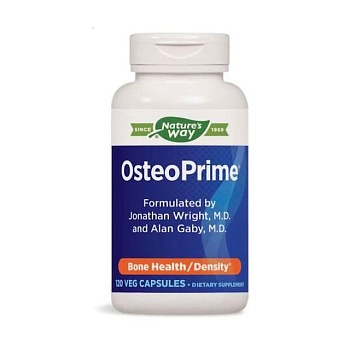 foto диетическая добавка витамины и минералы в вегетерианских капсулах nature's way osteoprime остеопрайм, 120 шт
