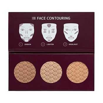 foto палетка для контурингу обличчя affect cosmetics contour palette, 18 г