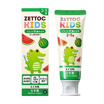 foto дитяча зубна паста zettoc nippon toothpaste kids кавун, 70 г