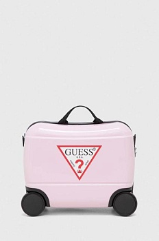 foto детский чемодан guess цвет розовый