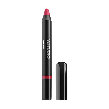 foto матова помада-олівець для губ vistudio silky&mat lipstick 606 cherry, 12 г