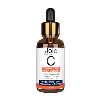 foto сыворотка-бустер для лица jole vitamin c 15% super booster, 30 мл