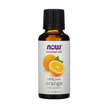 foto эфирное масло now foods essential oils 100% pure orange апельсина, 30 мл