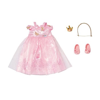 foto набор одежды для куклы zapf baby born принцесса, от 3 лет (834169)