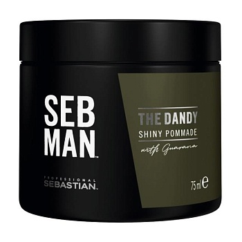 foto чоловіча помада для стайлінгу волосся sebastian professional seb man the dandy натуральна фіксація, 75 мл