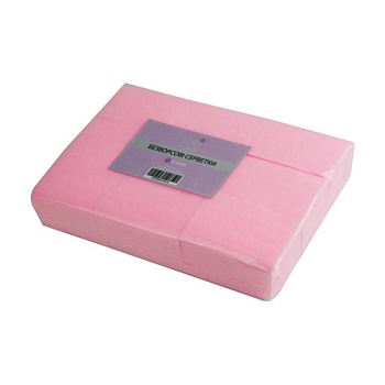 foto безворсовые салфетки tufi profi premium розовые, 4*6 см, 540 шт