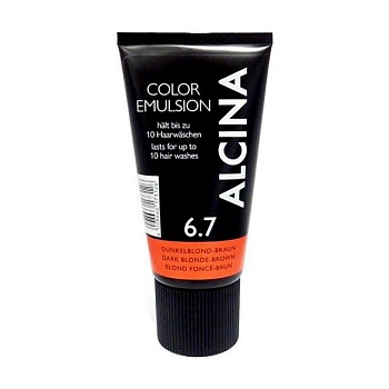 foto оттеночная эмульсия для волос alcina color emulsion 6.7 dark blonde brown, 150 мл