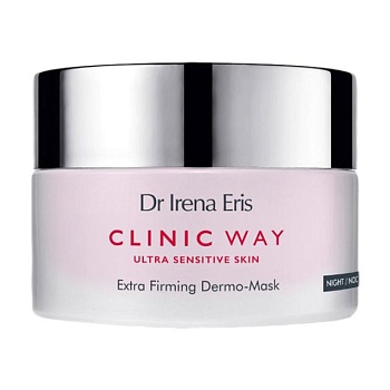 foto укрепляющая ночная маска dr irena eris clinic way для очень чувствительной кожи лица, 50 мл