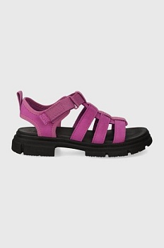 foto детские сандалии ugg ashton multistrap цвет фиолетовый