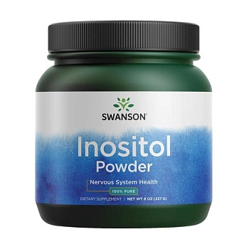 foto диетическая добавка в порошке swanson inositol powder 100% pure, 227 г