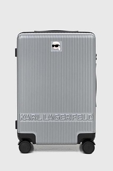 foto валіза karl lagerfeld колір сірий