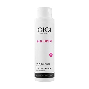foto тонер gigi skin expert hamomelis toner для жирной кожи лица, 250 мл