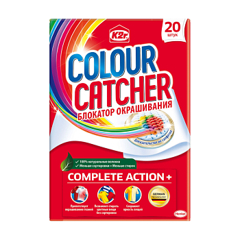 foto цветопоглащающие салфетки k2r colour catcher, 20 шт