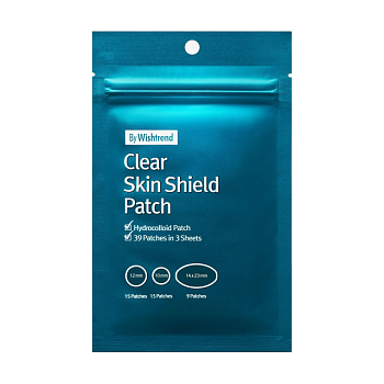 foto точечные патчи против прыщей by wishtrend clear skin shield patch, 39 шт
