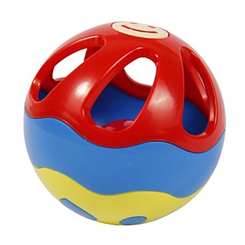 foto развивающая игрушка-погремушка lindo мяч, от 6 месяцев (617-8)