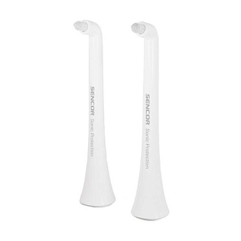 foto сменные насадки для электрической зубной щетки sencor toothbrush heads sox 107 белые, 2 шт