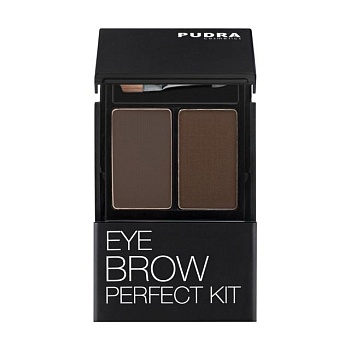 foto тени для бровей pudra cosmetics eye brow perfect kit 02, 4.2 г