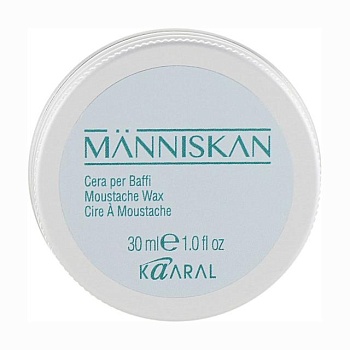 foto мужской увлажняющий воск для усов kaaral manniskan moustache wax, 30 мл