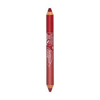foto подвійна помада-олівець для губ purobio cosmetics duo lips day & night, 2.8 г