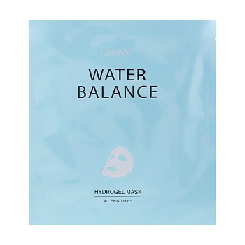 foto гидрогелевая маска для лица lindsay water balance hydrogel mask для всех типов кожи, 25 г