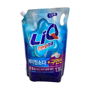 foto рідкий засіб для прання aekyung liq thick gel baking soda, 1.9 л (дой-пак)