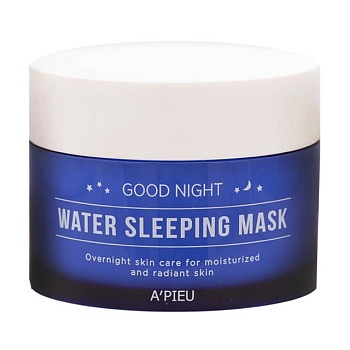 foto увлажняющая ночная маска для лица a'pieu good night water sleeping mask, 105 мл