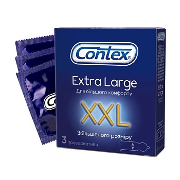 foto презервативы contex extra large увеличенного размера, 3 шт