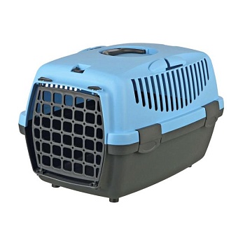 foto переноска для собак та кішок trixie capri синя, 32*31*48 см, до 6 кг