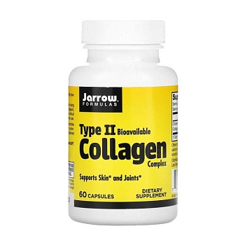 foto диетическая добавка коллаген в капсулах jarrow formulas type ii collagen, 60 шт