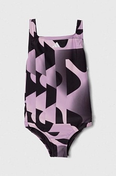 foto детский слитный купальник adidas performance цвет фиолетовый