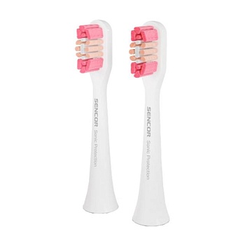 foto сменные насадки для электрической зубной щетки sencor toothbrush heads sox 103 белые, 2 шт