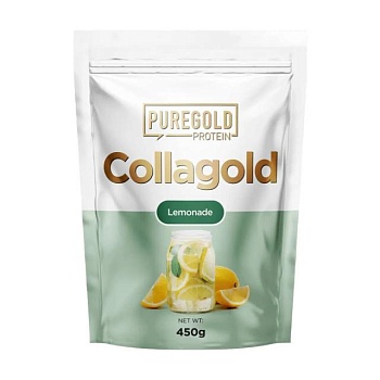foto диетическая добавка коллаген в порошке pure gold protein collagold lemonade, 450 г