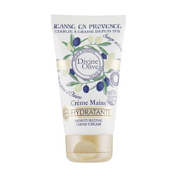 foto зволожувальний крем для рук jeanne en provence divine olive moisturizing hands cream, 75 мл