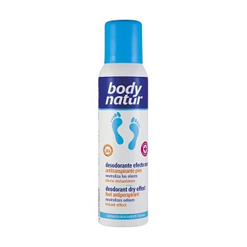 foto дезодорант-антиперспірант для ніг body natur anti-perspirant deodoran, 150 мл