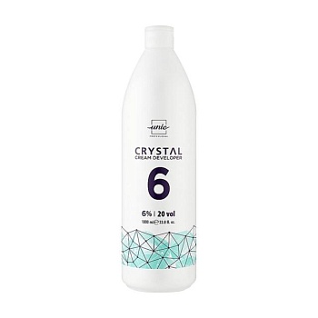 foto крем-оксигент для волосся unic crystal cream developer 20 vol 6%, 1 л