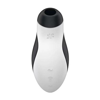 foto вакуумный стимулятор satisfyer orca double air pulse stimulator черно-белый, 1 шт