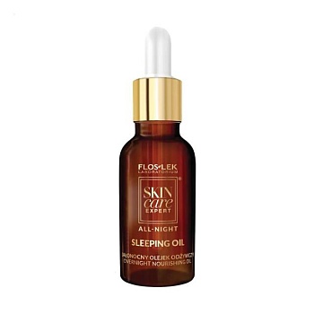 foto ночное масло для лица floslek skin care expert all night nourishing oil, 30 мл